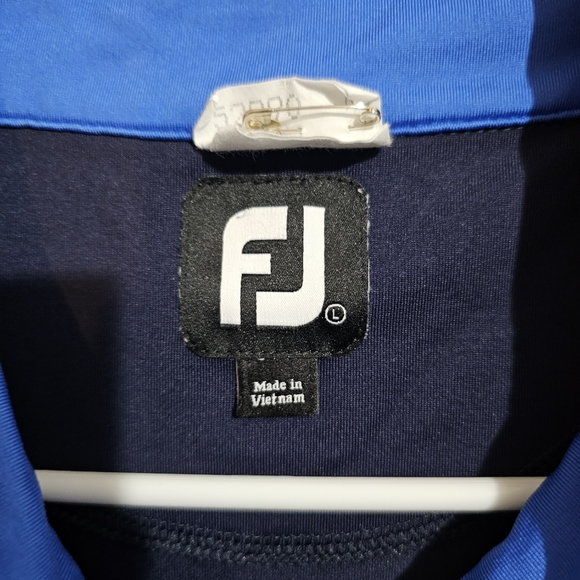 FootJoy FJ 1/4 Zip Pullover GolfVest Sleeveless Blue - Picture 7 of 7